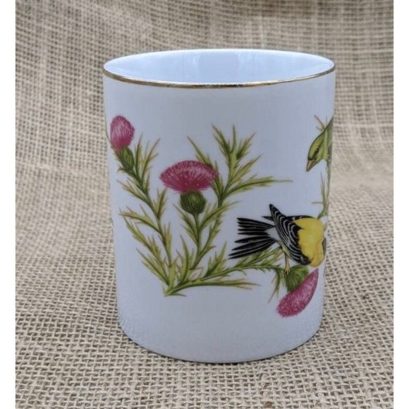 Goldfinch with Thistles Mug, Bone China Mug with Birds, John James Audubon. - Picture 6 of 8